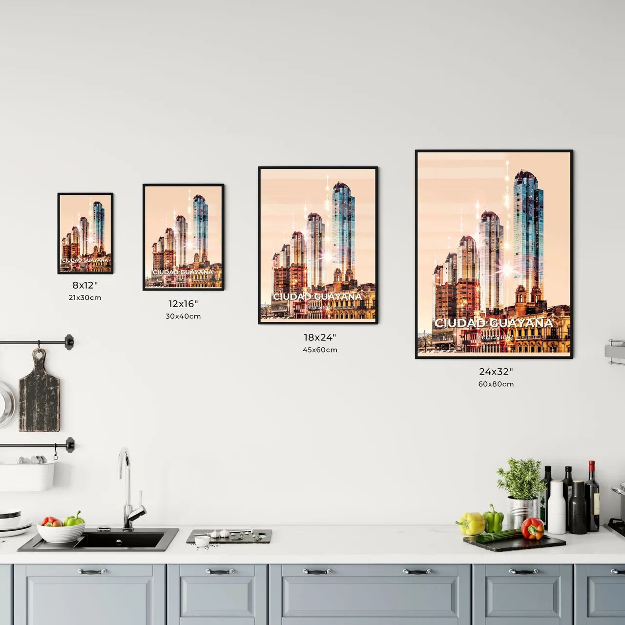 Ciudad Guayana Architectural Beauty in Beige Office Art