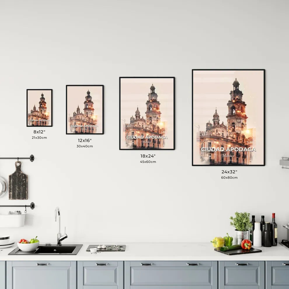 Ciudad Apodaca Cityscape Art Print Office Art