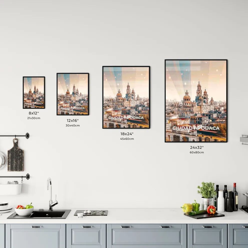 Apodaca Cityscape Panorama Beige Sparks Office Art