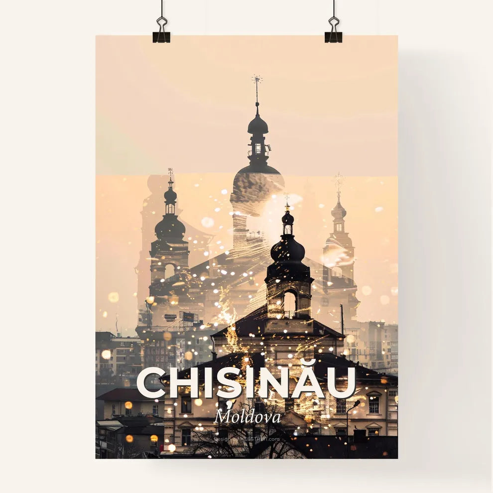 Chișinău Cityscape and Architecture Poster Poster