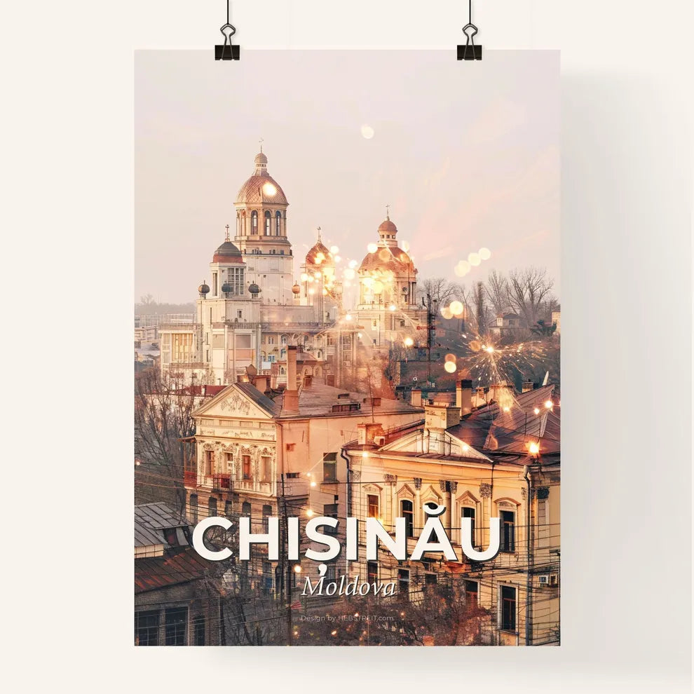 Chisinau Skyline Composite Art Poster Poster