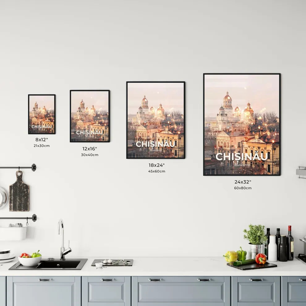 Chisinau Skyline Composite Art Poster Office Art