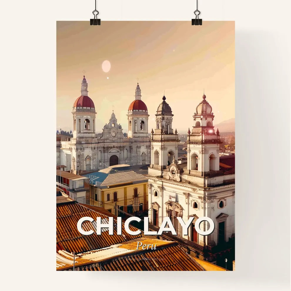 Chiclayo Peru City Skyline Poster Poster