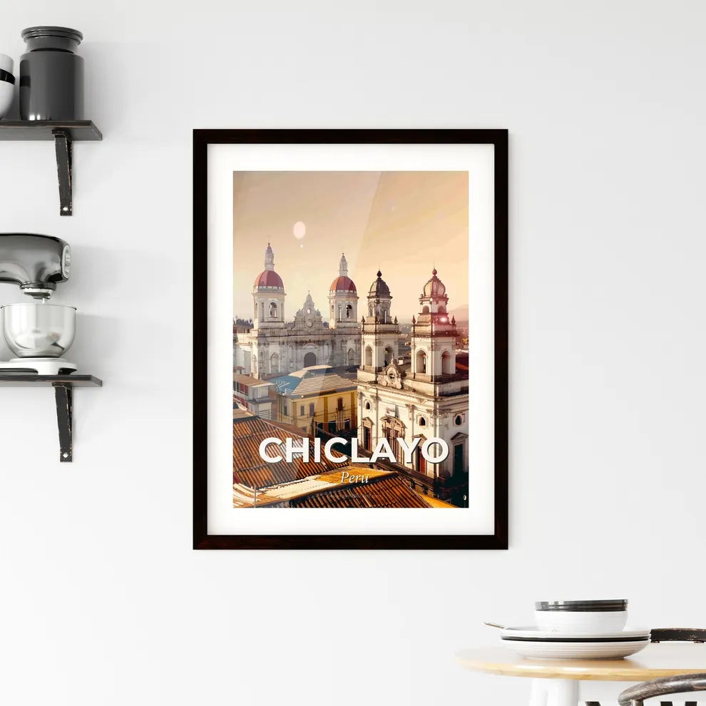 Chiclayo Peru City Skyline Poster Framed Print