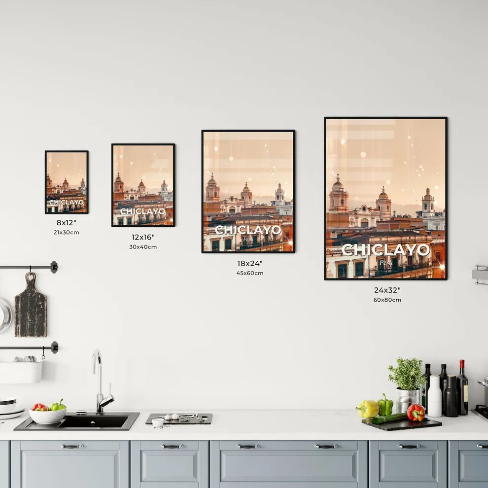 Chiclayo Skyline Composite Art Bright Beige Office Art