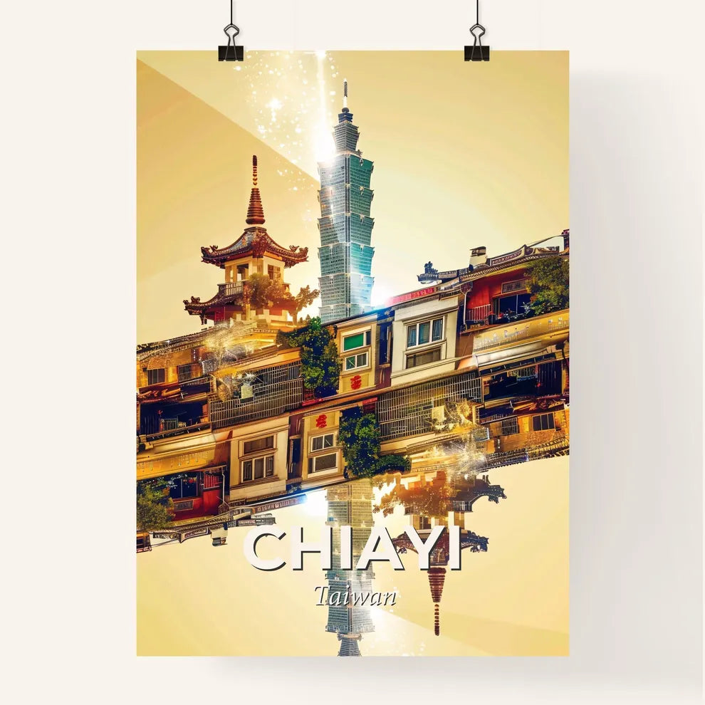 Chiayi: Sparkling Skyline Composite Art Poster Poster