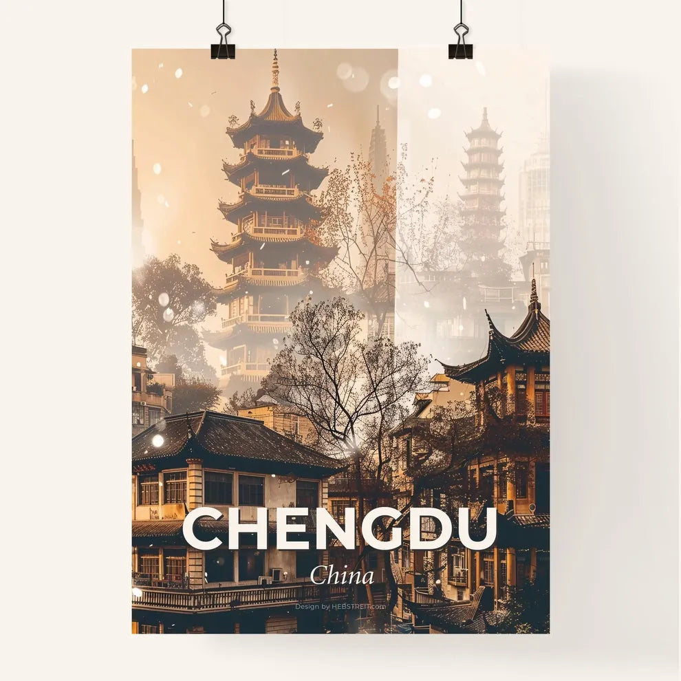 Chengdu: City Lights Sparkles Symphony Poster