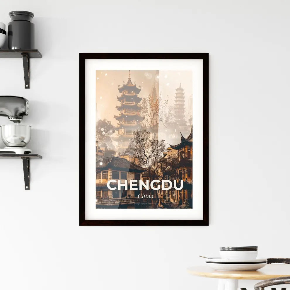 Chengdu: City Lights Sparkles Symphony Framed Print