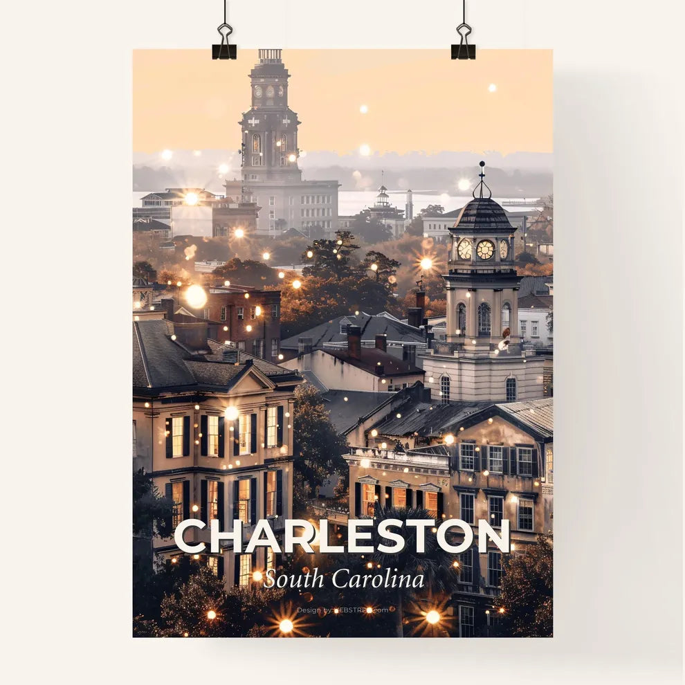 Charleston City Skyline Architectural Wonder Composite Poster
