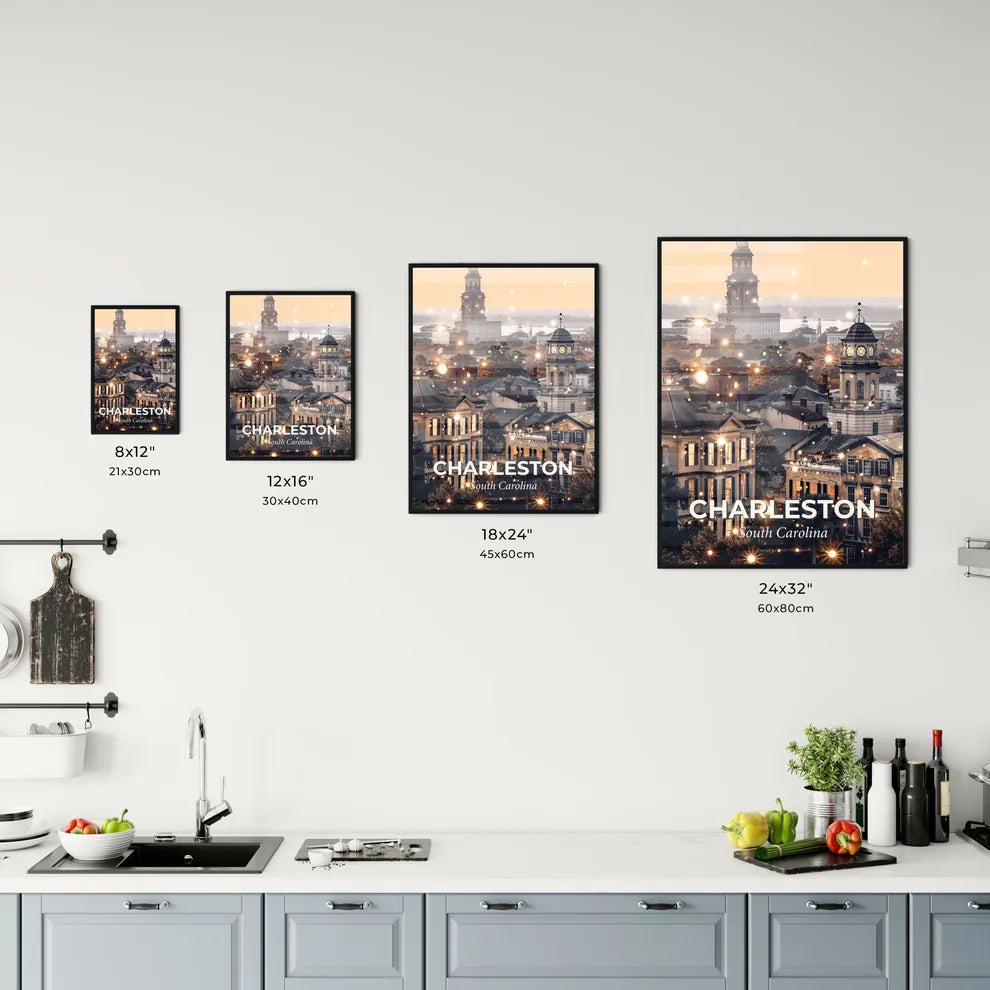 Charleston City Skyline Architectural Wonder Composite Office Art