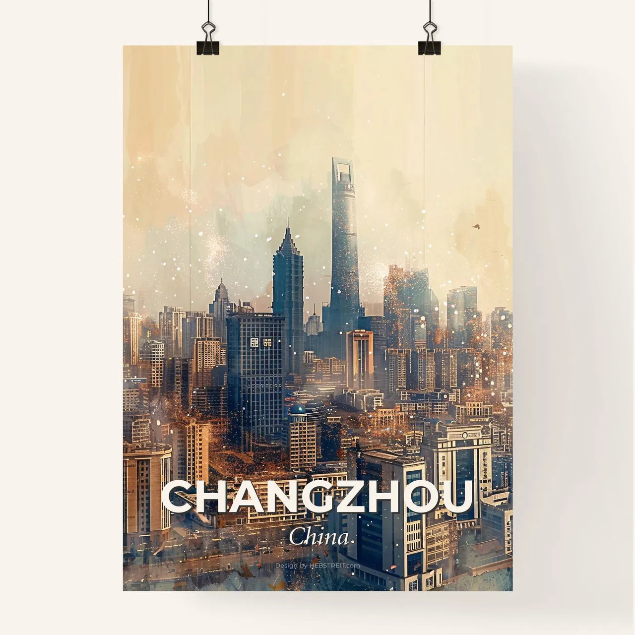 Changzhou: Lights and Landmarks in Harmony Poster