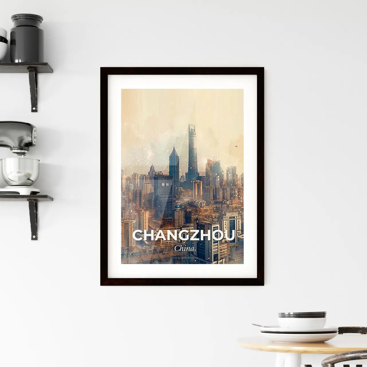 Changzhou: Lights and Landmarks in Harmony Framed Print