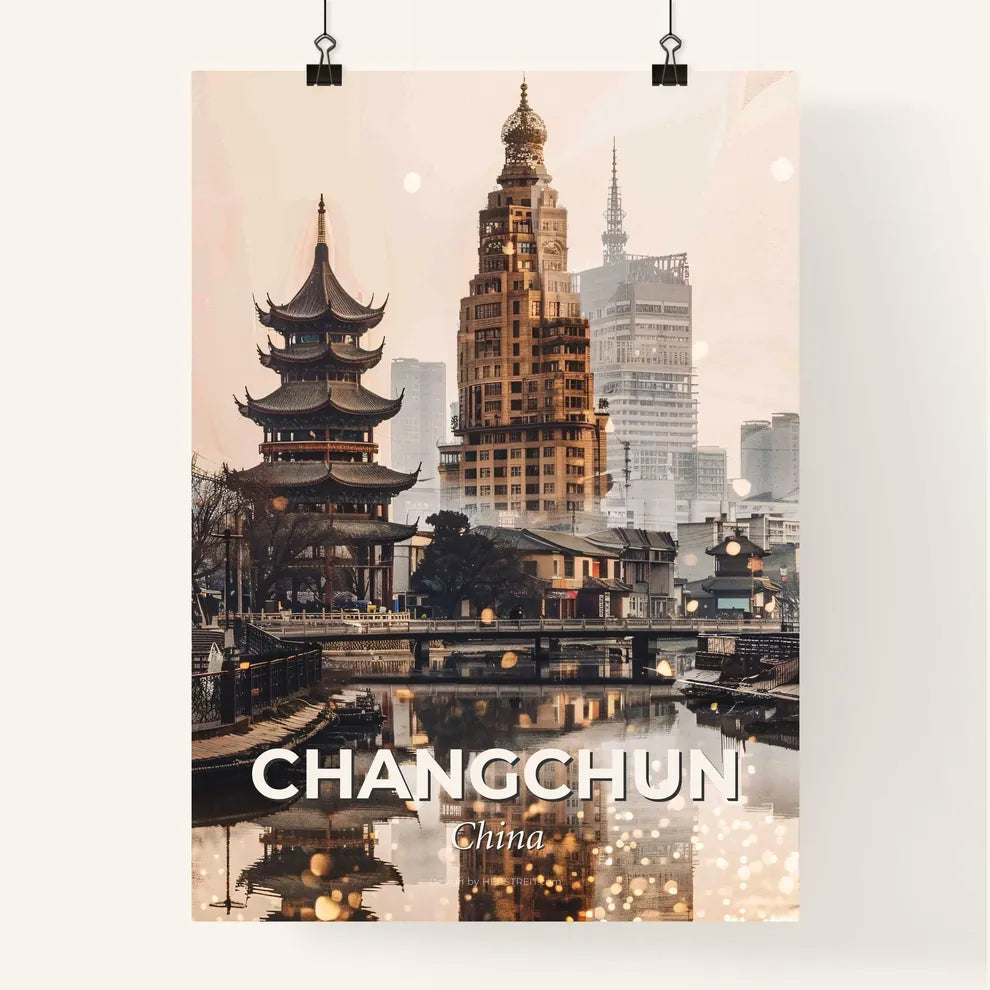 Changchun Skyline Architecture Composite Poster Poster