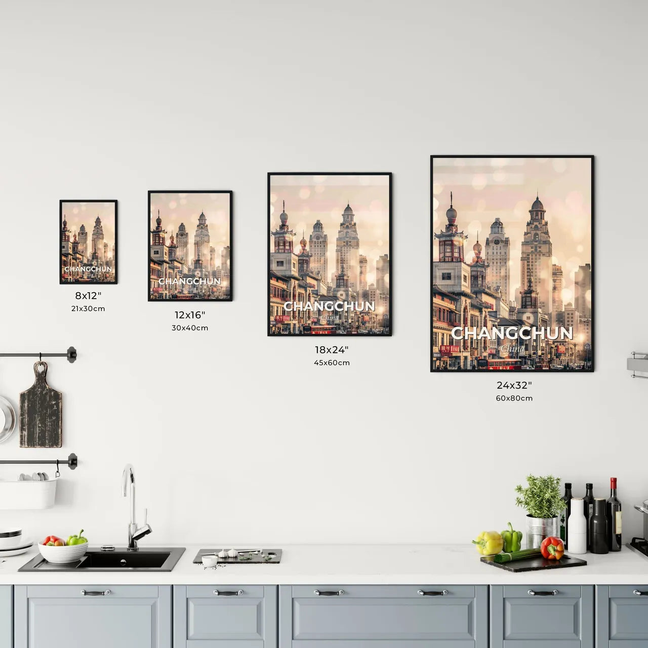 Changchun Double Exposure Art Skyline Office Art