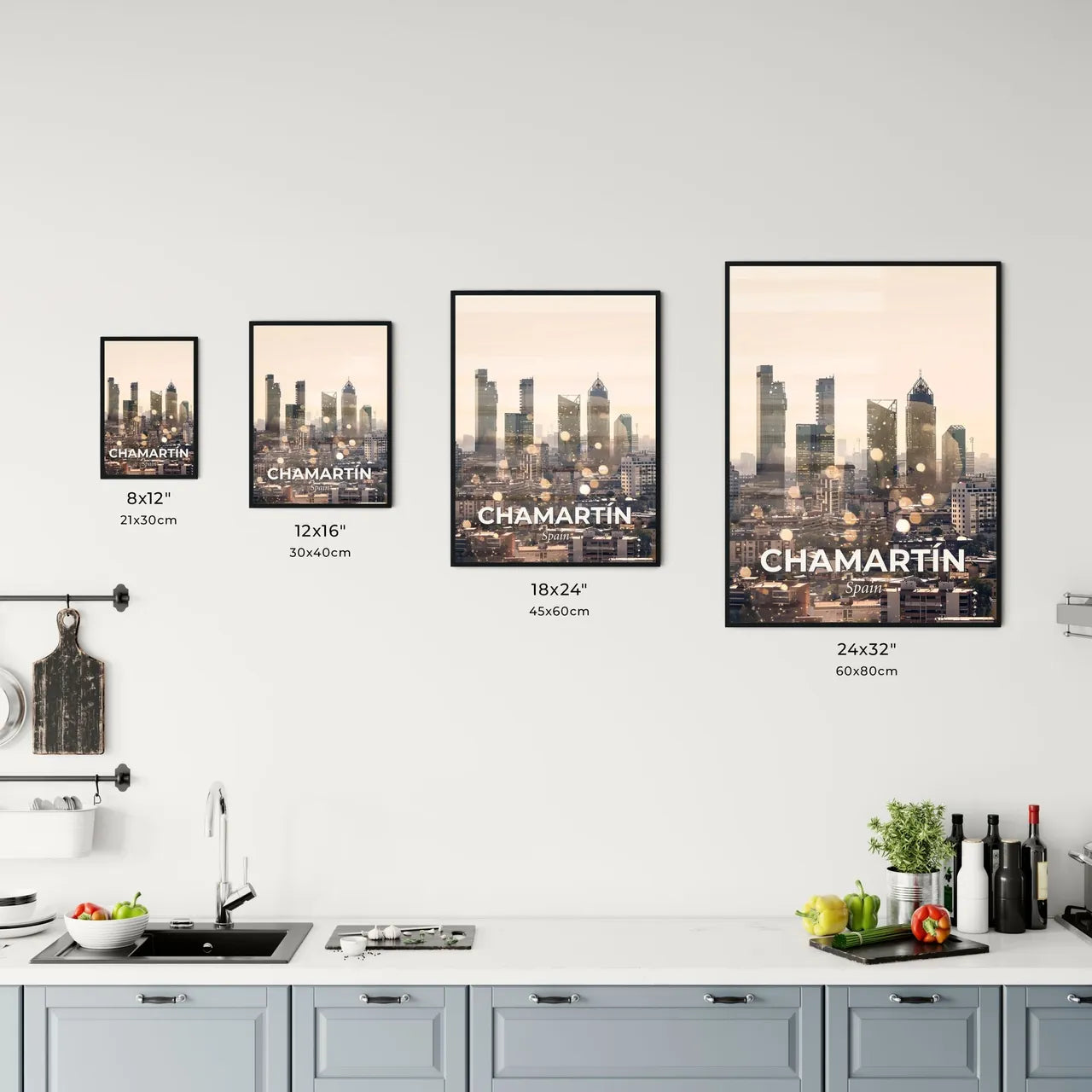 Chamartín Skyline Canvas Masterpiece Office Art