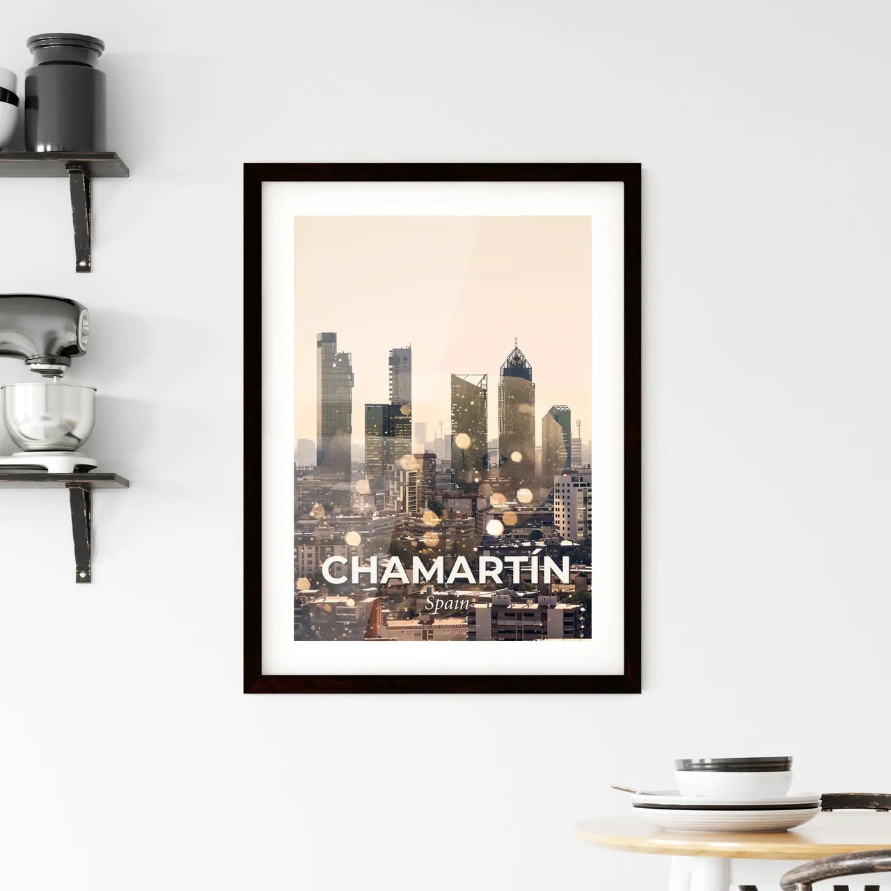 Chamartín Skyline Canvas Masterpiece Framed Print