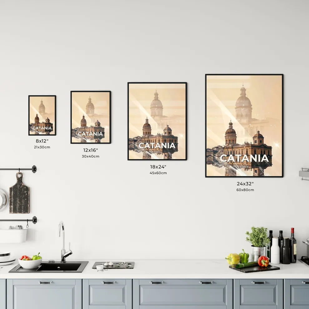 Catania Cityscape Composite Art Print Office Art