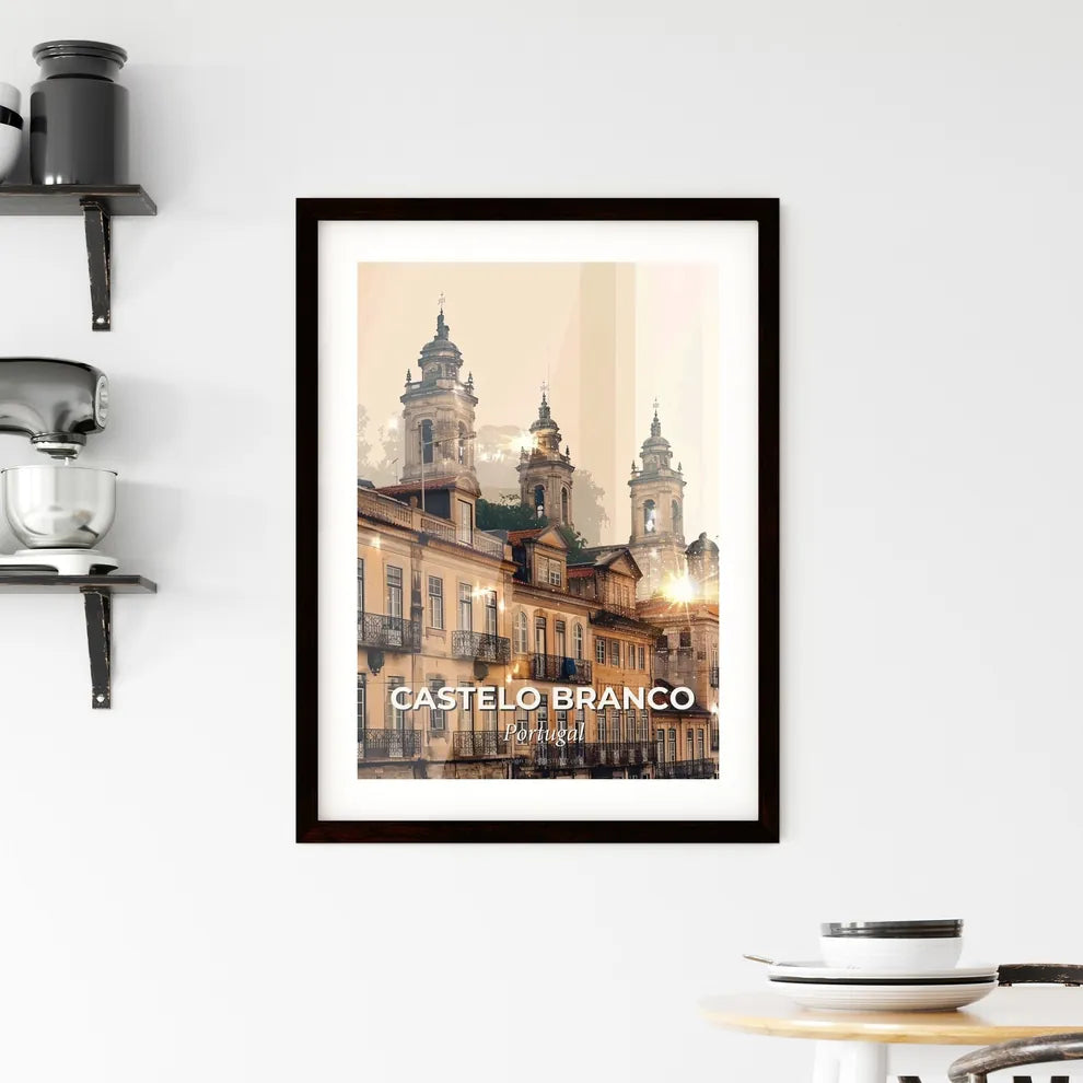 Castelo Branco: Art of Skyline and Architecture Framed Print