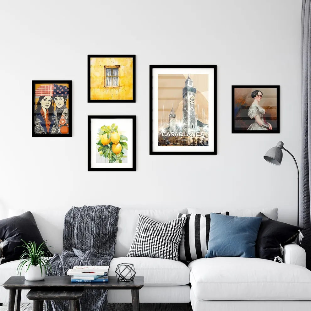 Casablanca City Lights Panorama Poster Wall Art