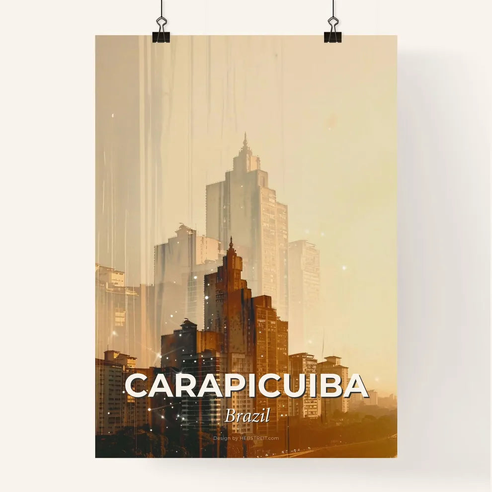 Carapicuiba: Past and Future Skyline Poster