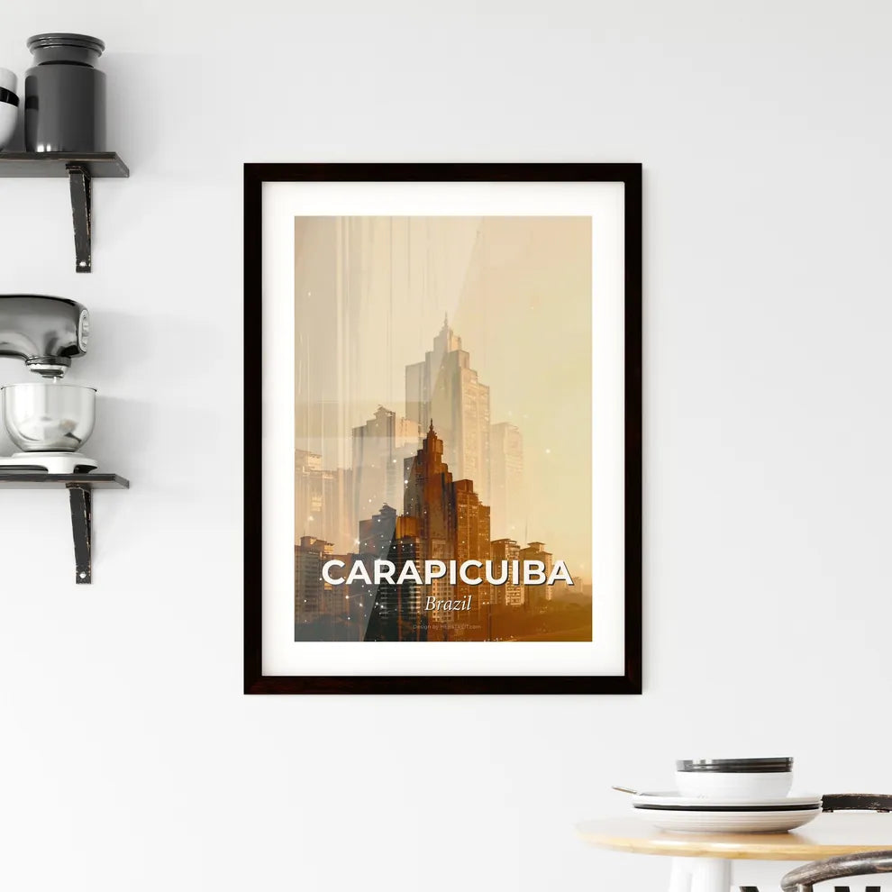 Carapicuiba: Past and Future Skyline Framed Print