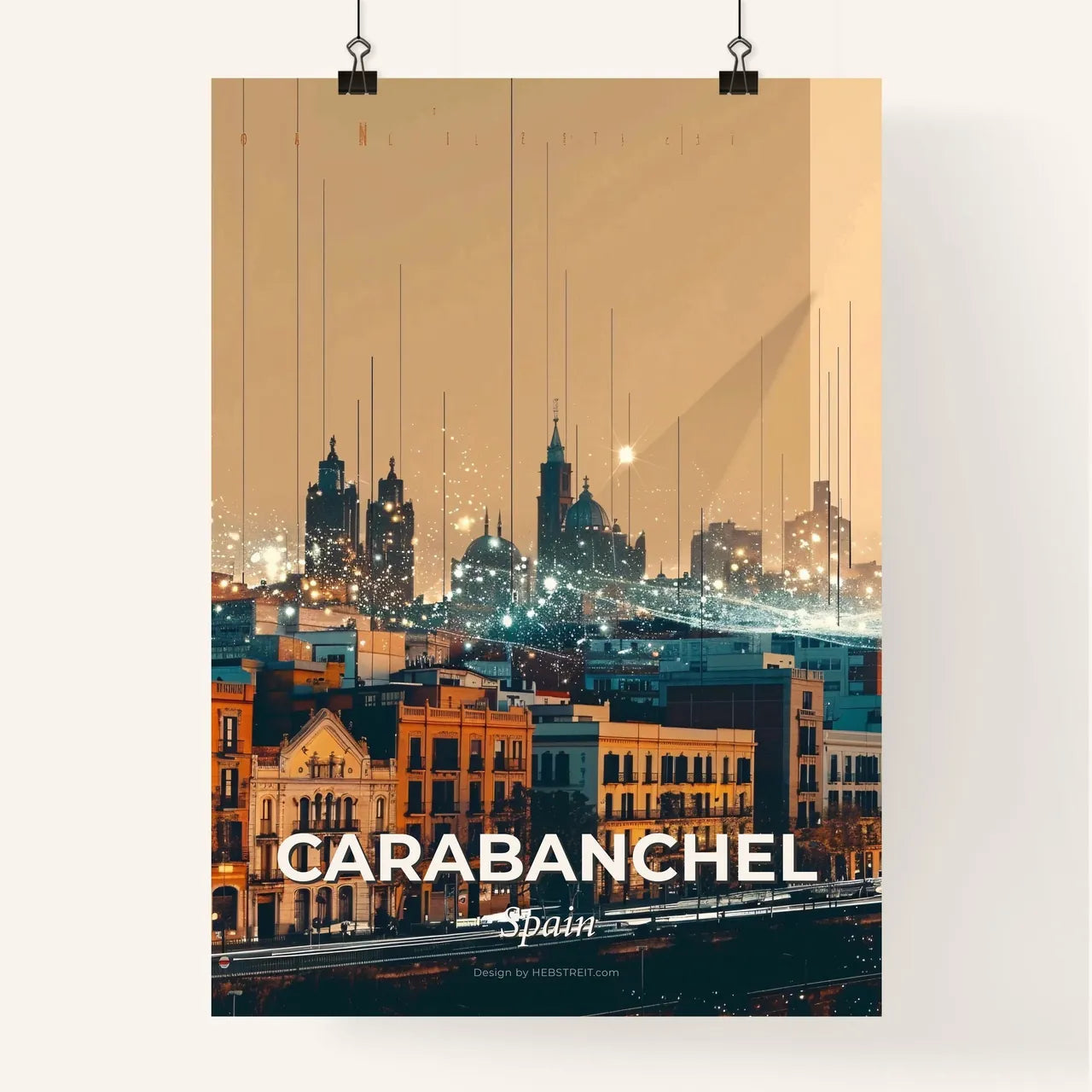 Carabanchel Skyline Icon Cityscape Art Poster Poster