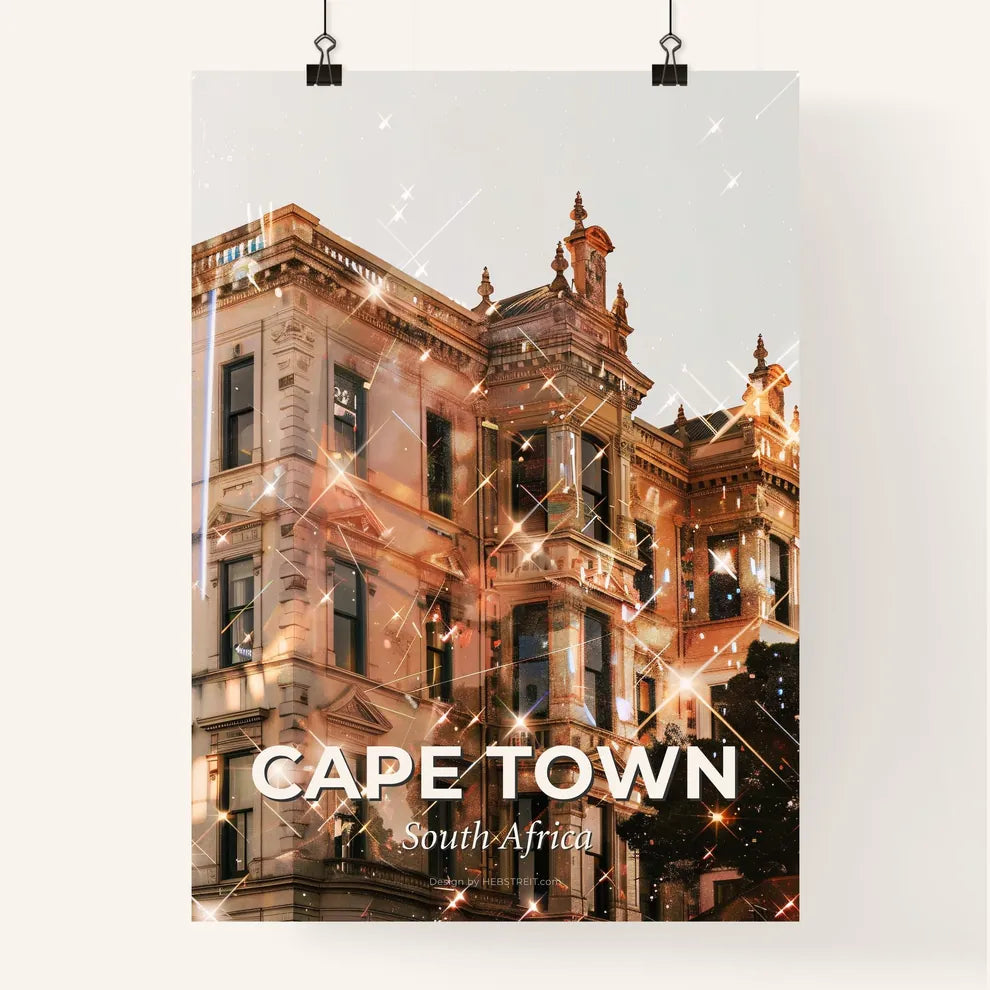 Cape Town Skyline Double Exposure Composite Masterpiece Poster