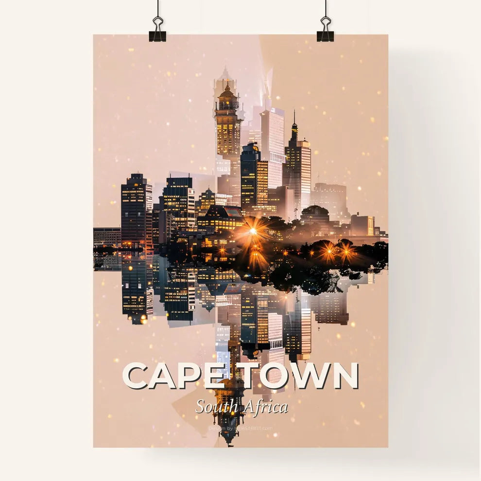 Cape Town Skyline Poster