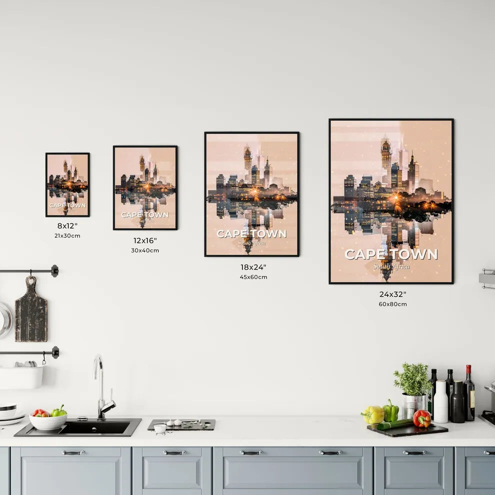 Cape Town Skyline Office Art