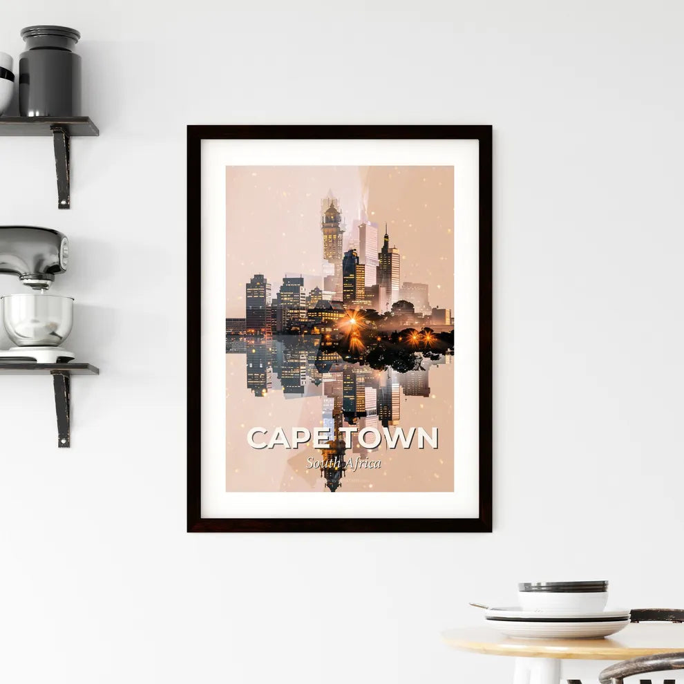 Cape Town Skyline Framed Print