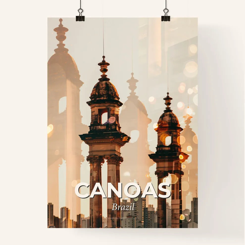 Canoas Skyline Iconic Architecture Poster Poster