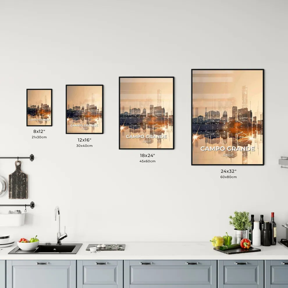 Campo Grande Cityscape Art: Local Icon Vibes Office Art