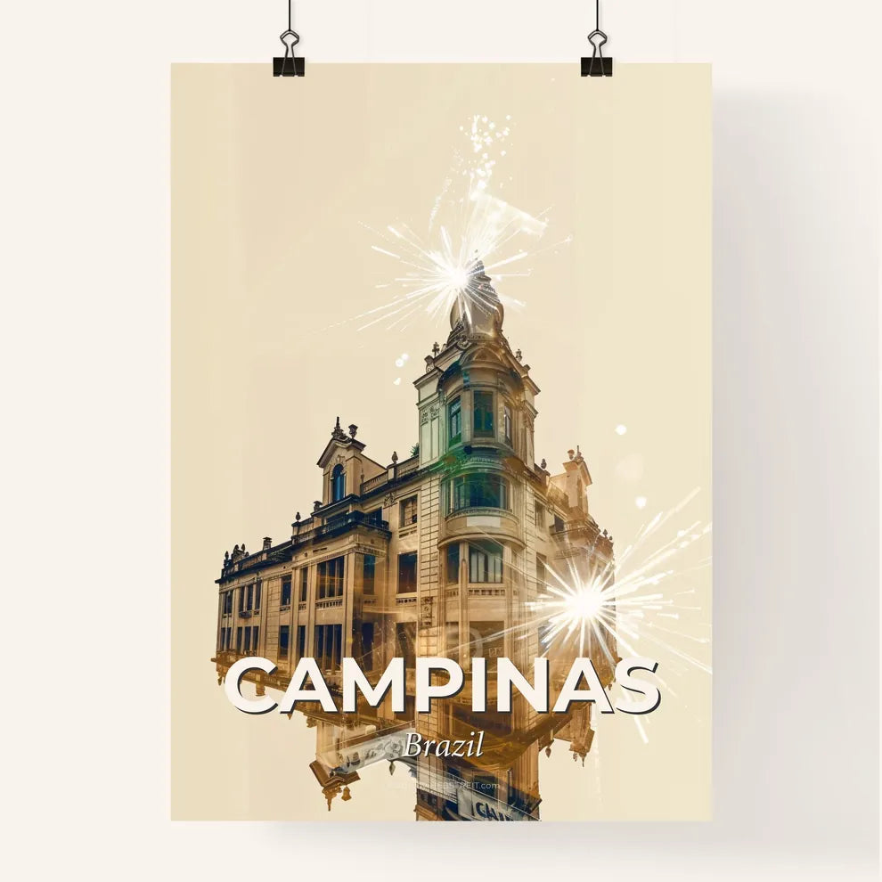 Campinas: Double Exposure Skyline Poster Poster
