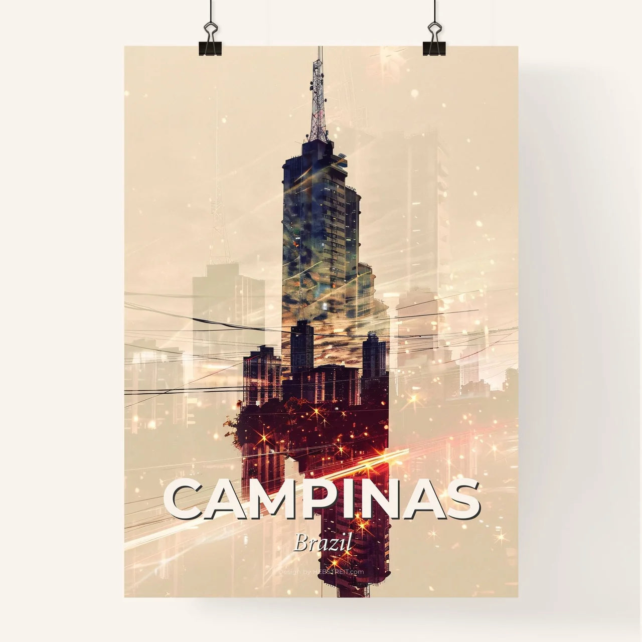 Campinas Skyline Poster: City Meets Architecture Poster