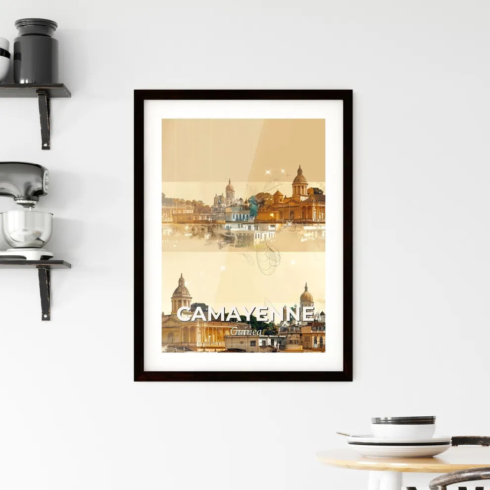 Camayenne City Art Poster Architecture Skyline Framed Print