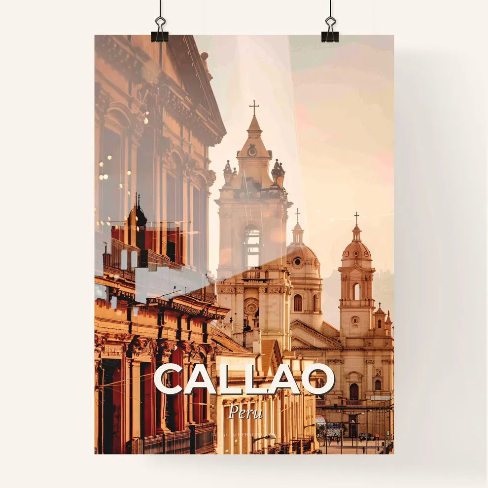 Callao Skyline Composite Art: Vibrant Cityscape Poster