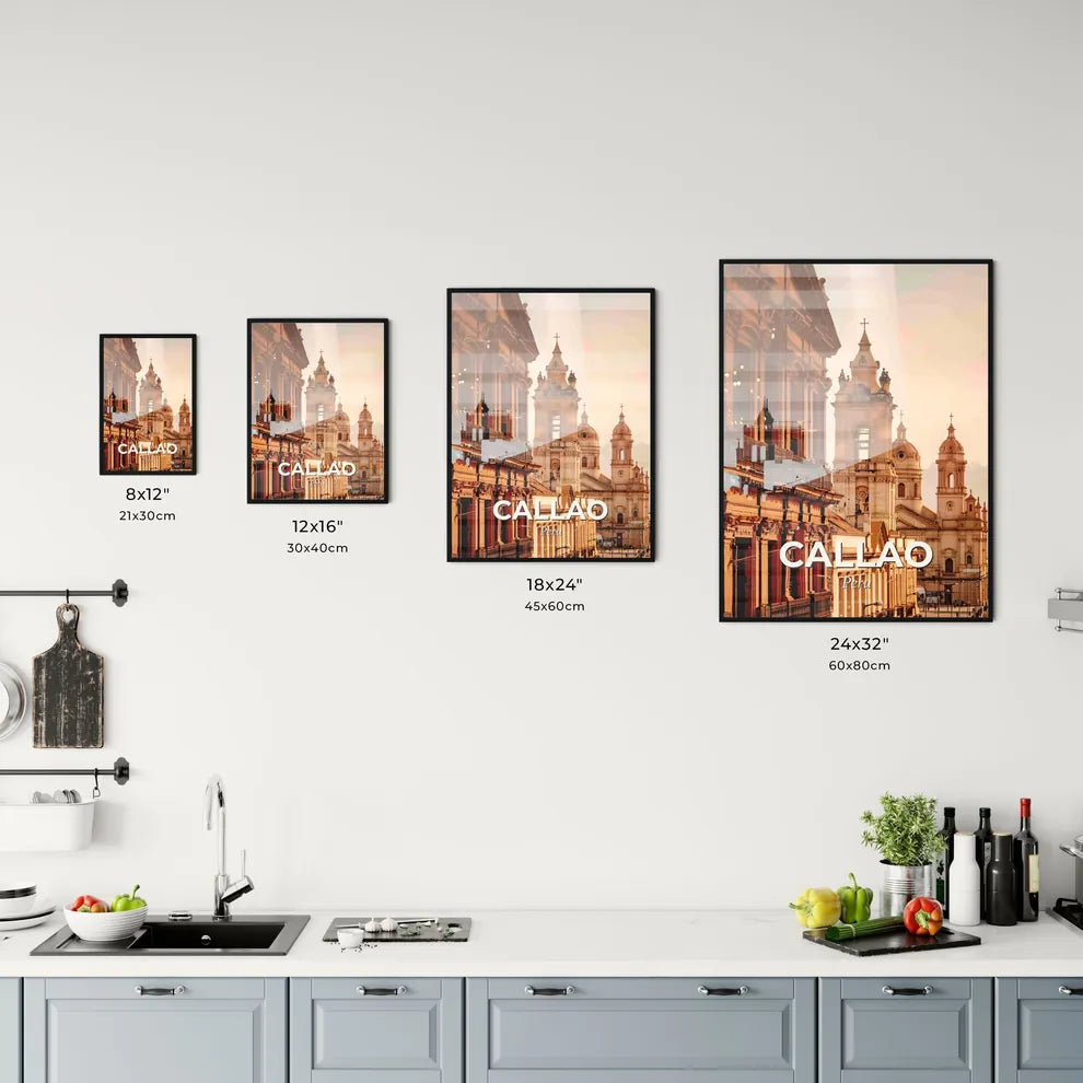 Callao Skyline Composite Art: Vibrant Cityscape Office Art