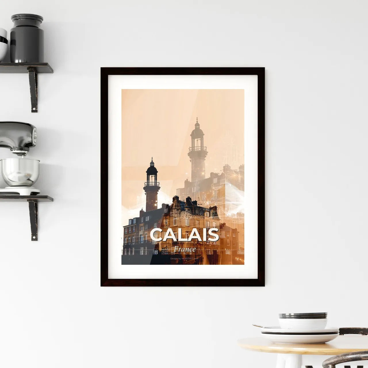 Calais, France: The Sparkles of the City Framed Print