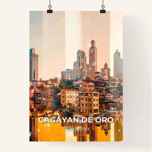 Cagayan de Oro Skyline Composite Art Cityscape Poster