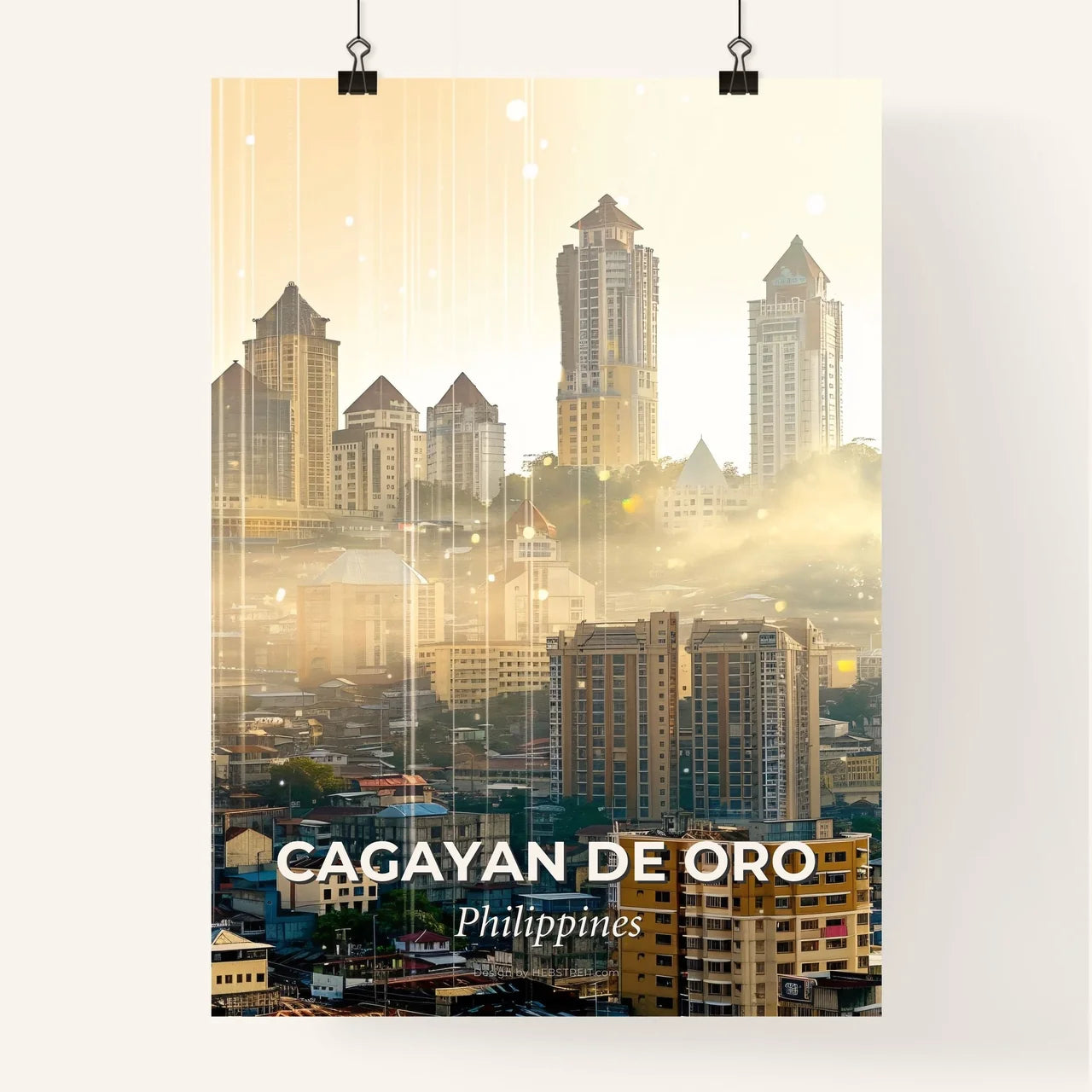 Cagayan de Oro Skyline Composite Art Poster