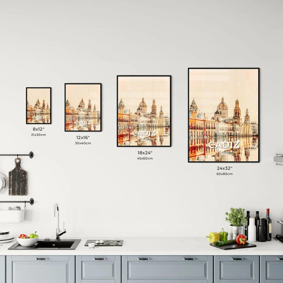 Cadiz Cityscape in Dual Exposure Art Office Art