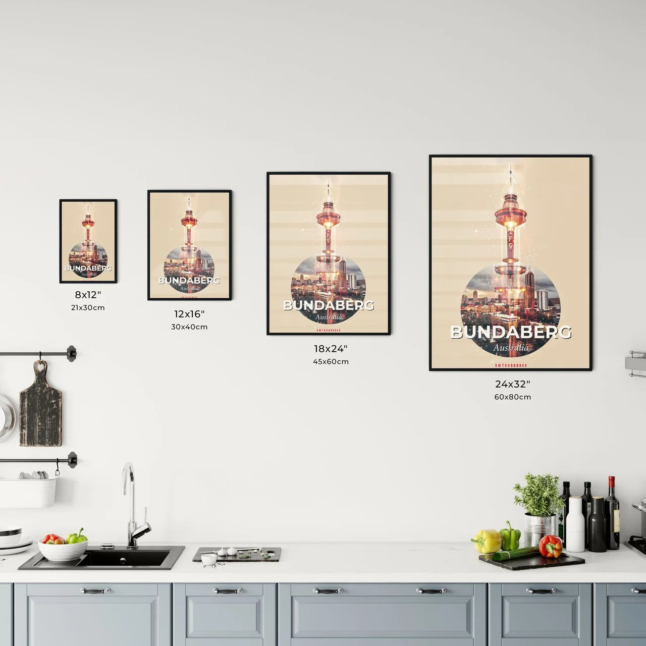 Bundaberg Skyline Double Exposure Composite Art Office Art