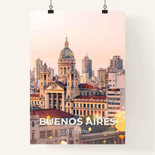 Buenos Aires Skyline Architecture Poster Art Poster