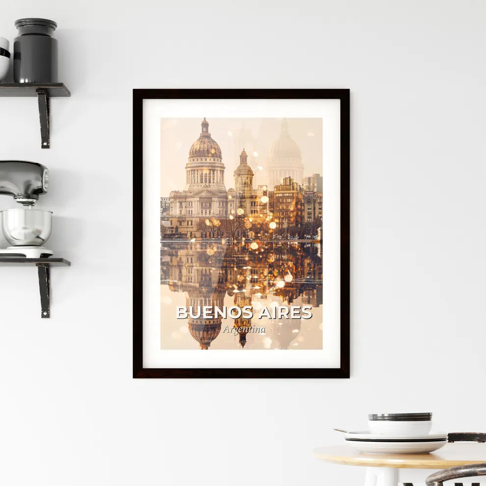 Buenos Aires Blends Cityscape and Charm Framed Print