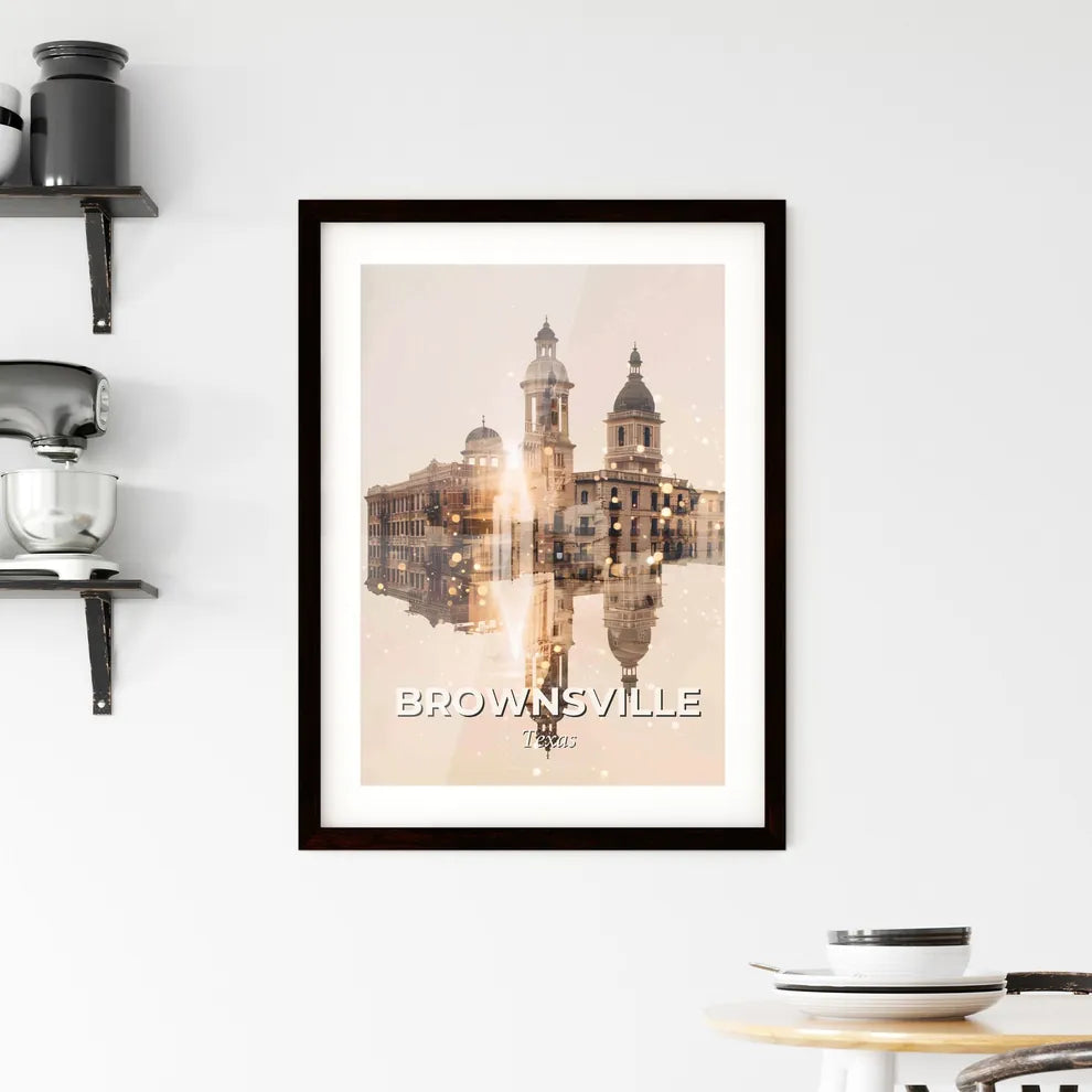 Brownsville Skyline City Architecture Composite Framed Print
