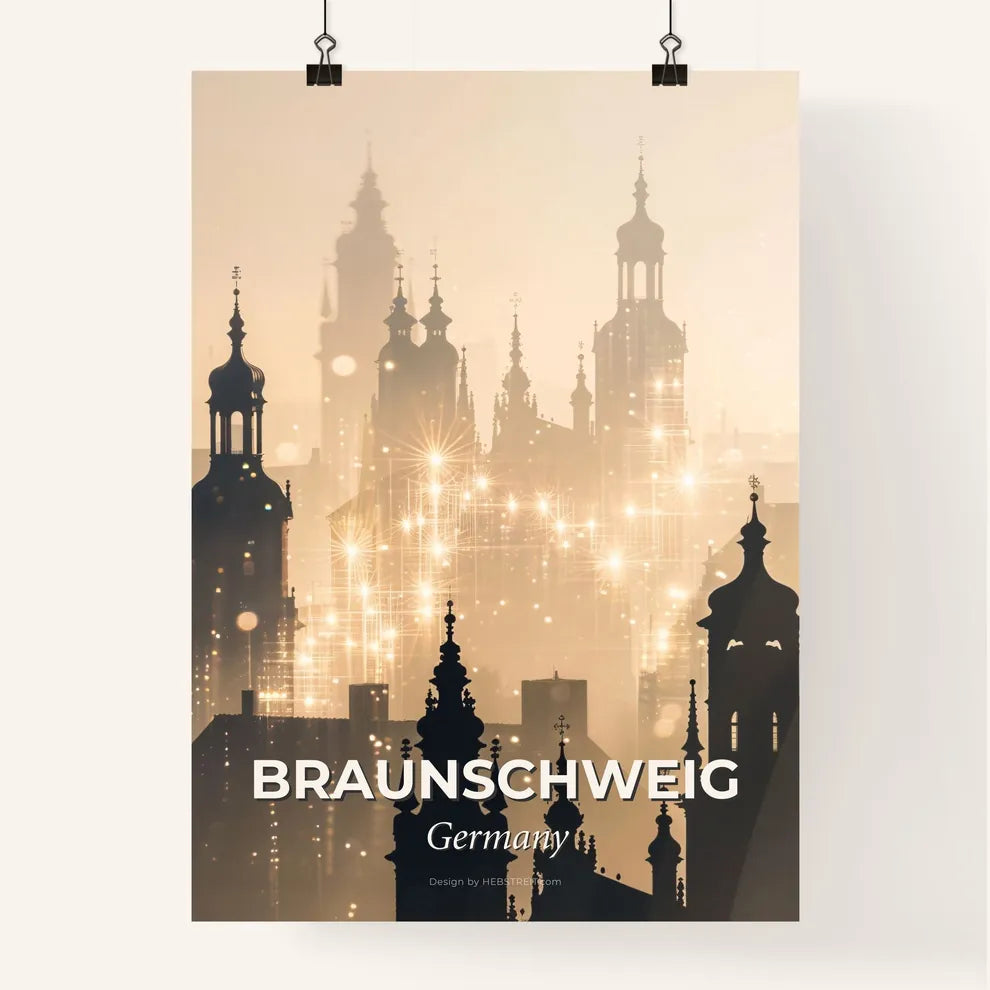 Braunschweig City Skyline Composite Poster Art Poster