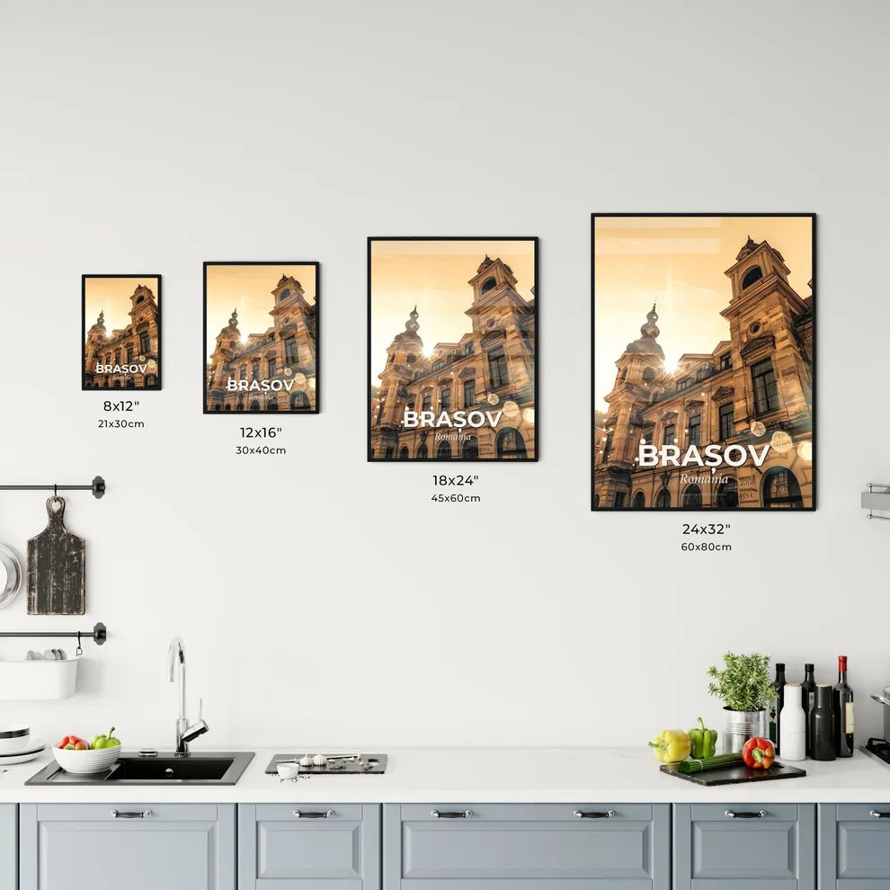 Brasov City Lights Office Art