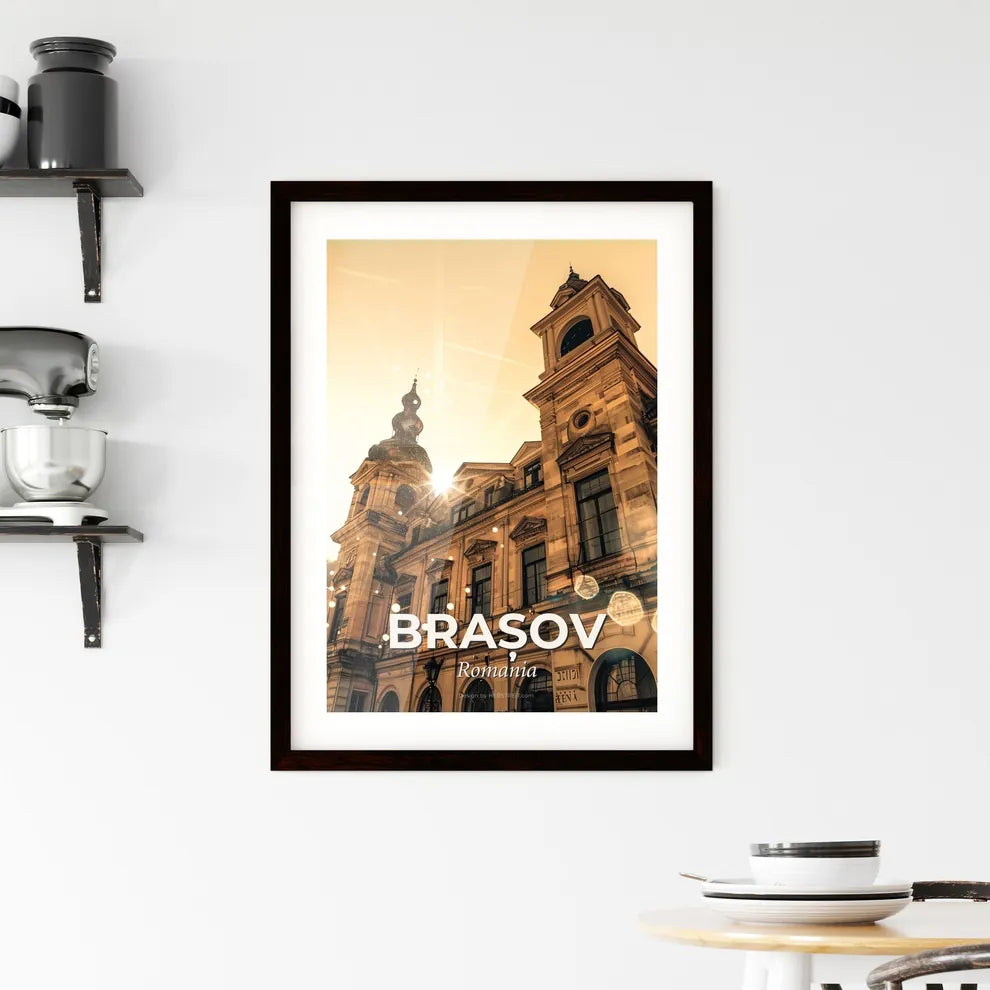 Brasov City Lights Framed Print