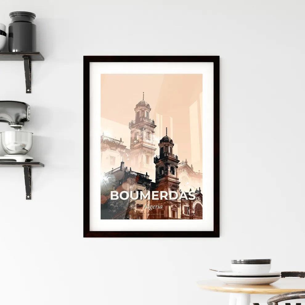 Serene Skyline of Boumerdas Framed Print