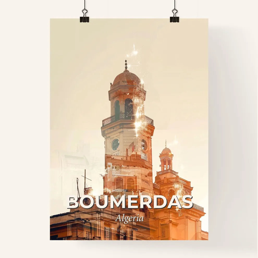 Boumerdas Algeria City Skyline Art Poster Poster